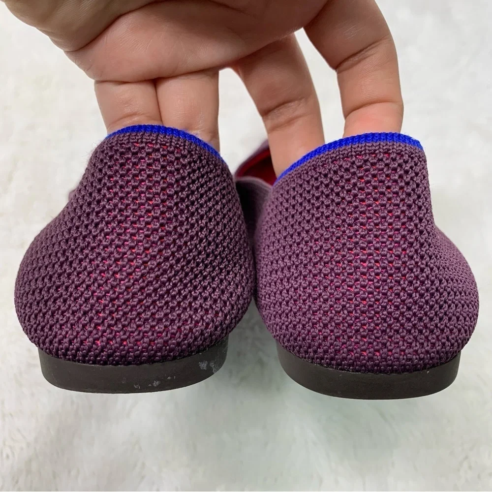 Rothy’s Women's Rare Unicorn Violet Purple The Point Flats Size 8.5 - Picture 7 of 14